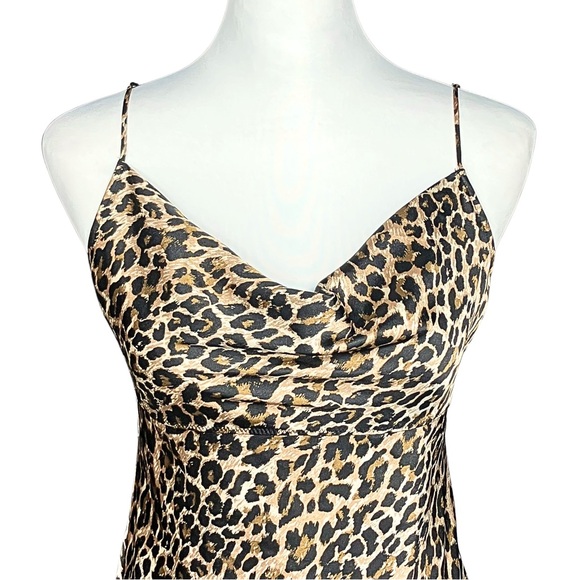 Victoria’s Secret Leopard Print Satin Slip Dress. Small. Trashy2K, Mob Wife, Y2K - Picture 6 of 8